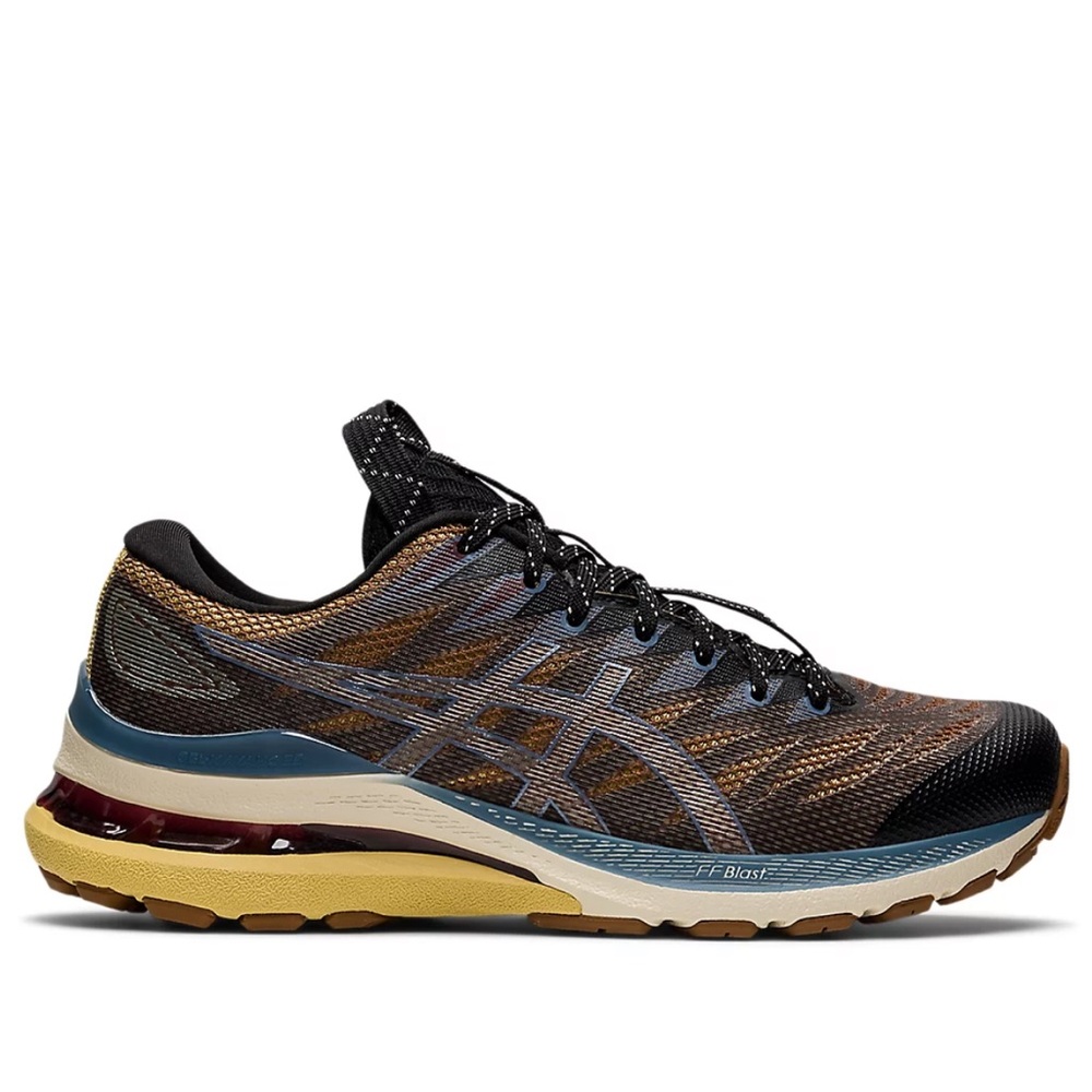 NIB! ASICS FN3-S GEL KAYANO 28 Sz 8 anthracite/antique gold